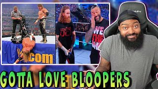 ROSS REACTS TO 20 MINUTES OF WWE BLOOPERS CAUGHT ON LIVE TV [upl. by Odey847]