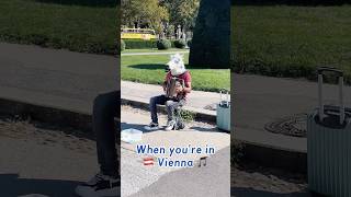 🇦🇹When youre in Vienna vienna travel memes austria wien music art artist shorts funny [upl. by Asnerek]