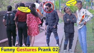 Funny Gestures Prank 02  Bhasad News  Prank in India 2023 [upl. by Nealy253]