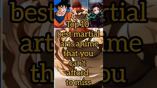 Top 10 best martial arts anime that you cant afford to miss anime top10most topbike animewolrd [upl. by Nimsay204]