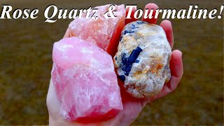 Hounding for Gorgeous Rose Quartz Tourmaline and Feldspar Perusing Pegmatites in South Dakota [upl. by Am]