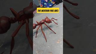 Carved from bloodwood woodartistry fireants insectslovers [upl. by Sutit202]