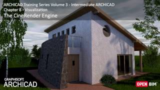 CineRender Engine  ARCHICAD Training Series 3 – 4352 [upl. by Dobbins]