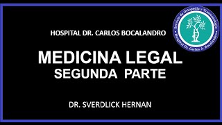 Medicina Legal Segunda Parte [upl. by Vaclava]