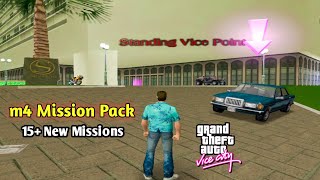 How To Install m4 Mission Pack Mod In GTA Vice City15 New Missions Mod [upl. by Anazus639]