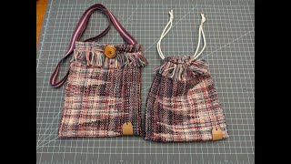 Making bags from Handwoven Fabric [upl. by Enrahs798]