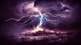 Intense Thunderstorm Sounds for Sleeping  Strong Rainstorm Powerful Thunder Sounds amp Lighning [upl. by Gillman]