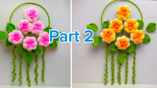 Wow Beautiful 🌼 eye catching crochet wall hangingdream catcher tutorial for beginners crochet [upl. by Ledda]