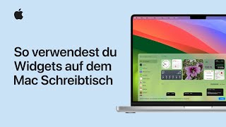 So verwendest du Widgets auf dem Mac Schreibtisch  Apple Support [upl. by Elleinwad]