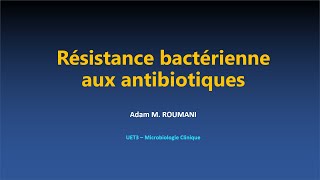 Microbio  Résistance bactérienne aux antibiotiques [upl. by Daugherty]