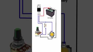 Potentiometer connection for light brightness control shorts pbexperiment [upl. by Asilla]