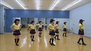 Cowboy Yodel line dance 2017 牛仔歡樂 點心舞 [upl. by Malissa]