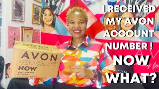 I RECEIVED MY AVON ACCOUNT NUMBER NOW WHAT [upl. by Leoni]