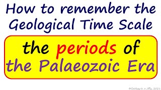 Periods of the Palaeozoic Era  Geology in a Jiffy [upl. by Chandal]