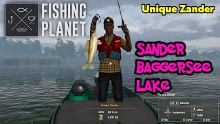 Unique Zander Sander Baggersee Lake  Fishing Planet [upl. by Tevis]