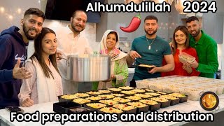 FAMILY NIAZ FOOD DISTRIBUTION FOR NEIGHBORS FRIENDS AND RELATIVES 2024🥘 ALHUMDULILLAH [upl. by Notyalk]