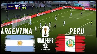 ARGENTINA vs PERÚ Eliminatorias Sudamericanas 2024 Partido Completo Simulación y Predicción [upl. by Yroffej]