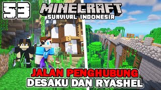 MEMBUAT JEMBATAN KERETA TERPANJANG DI HUTAN JUNGLE❗️❗️  Minecraft Survival Indonesia Ep53 [upl. by Wilhelmina]