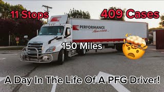 A Day In the Life Of A CDL Food service Delivery Driver Live Unload pfg foodservice cdl [upl. by Schear]