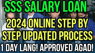 ✅SSS SALARY LOAN 1 DAY PROCESS LANG APPROVED NA AGAD ONLINE STEP BY STEP PROCESS 2024 [upl. by Duck838]