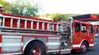 Emergency Response  Cool Backup Fire Trucks into Garage [upl. by Laro698]