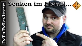 Senken im Metall Warum habe ich Rattermarken in der Senkung M1Molter [upl. by Aketal]