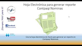 Reporte empleados curp y rfc de Contpaqi Nominas por medio de hoja electrónica [upl. by Truc]