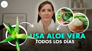 🔴 INCREIBLE ALOE VERA MILAGROSO PARA la PIEL drapilarochoa  Dermatologa [upl. by Weisbrodt]