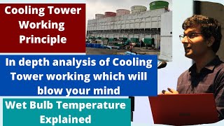 Cooling Tower how it works  Cooling Tower Working Principle  Wet bulb temperature explained [upl. by Anelle]