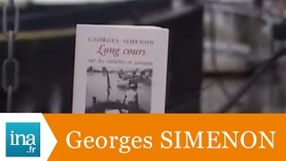 Georges Simenon quotLongs cours sur les rivières et canauxquot  Archive INA [upl. by Hardwick]