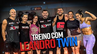 LEANDRO TWIN TREINANDO COM A 3XFIT SERÃ QUE ELE AGUENTOU ðŸ¤” [upl. by Ruskin829]