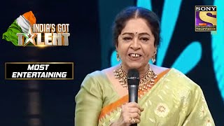 Kirron जी इस Contestant के बोलने के तरीक़े पर भड़की  Indias Got Talent Season 8 Most Entertaining [upl. by Adnuhsar]