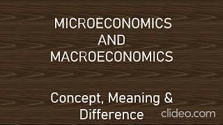 MicroeconomicsMacroeconomicsDifference between micro amp Macroeconomicseasytricks4063 [upl. by Rednirah]