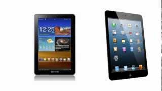 Samsung Galaxy Tab P6800 77 amp Apple iPad mini WiFi  Cellular Which one to buy [upl. by Marva]