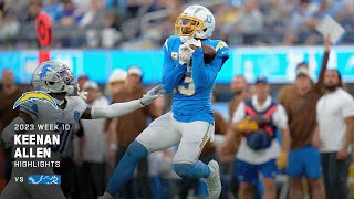 Keenan Allens best catches from 175yard game vs Lions  Week 10 [upl. by Hunt]