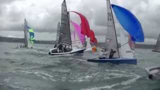 Merlin Rocket Nationals Race 6  Looe SC [upl. by Rennold]