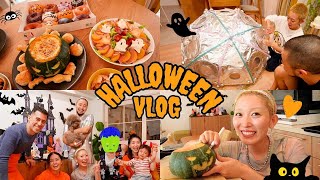 夫婦でDIY仮装ampかぼちゃ料理🎃！全力でハロウィンパーティーを楽しむ2日間のVlog👻 [upl. by Asertal]