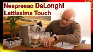 Nespresso Delonghi Lattissima Touch ✔ 1 Tasse Kaffee mit Milchschaum  Unboxing Review  Cafe Tipp [upl. by Aerdnna]