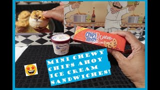 Mini Chewy Chips Ahoy Ice Cream Sandwiches made with Haagen Dazs Ice cream Short [upl. by Asirram762]