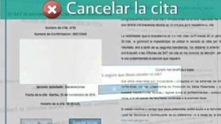 Cancelacion de cita SAT [upl. by Sanferd87]