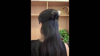 Simple n easy hairstyle for girls  easy party hairstyles for girls  hairstyle for girls [upl. by Adnarem]