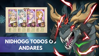 TIME DE DEUSES  TODOS OS ANDARES DO NIDHOGG  7DS GRAND CROSS [upl. by Burrell686]