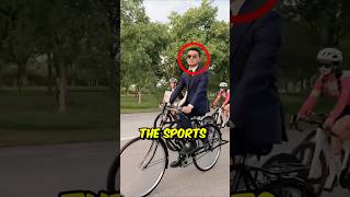 Gentleman Cyclist In Suit 👔 [upl. by Orling3]