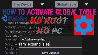 How to activate the global table without pc  not root Part 1 [upl. by Hege]