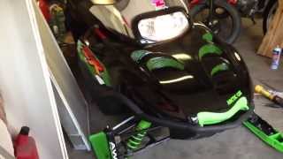 01 Arctic cat ZR 800 DampD twin pipes [upl. by Nivlam326]