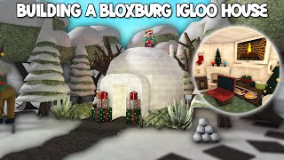 BUILDING A BLOXBURG IGLOO HOUSE WITH THE NEW UPDATE ITEMS [upl. by Kcirdor102]