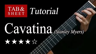 Cavatina  Guitar Lesson  TAB [upl. by Ainniz]