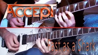 Accept  Fast as a Shark Guitar Cover [upl. by Polard581]