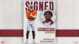 Noah Chambers Signs With Virginia Tech [upl. by Nanerb485]