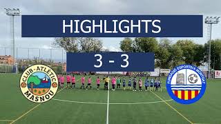 HIGHLIGHTS CA MASNOU 3  FE MONTGAT 3 [upl. by Fredra]